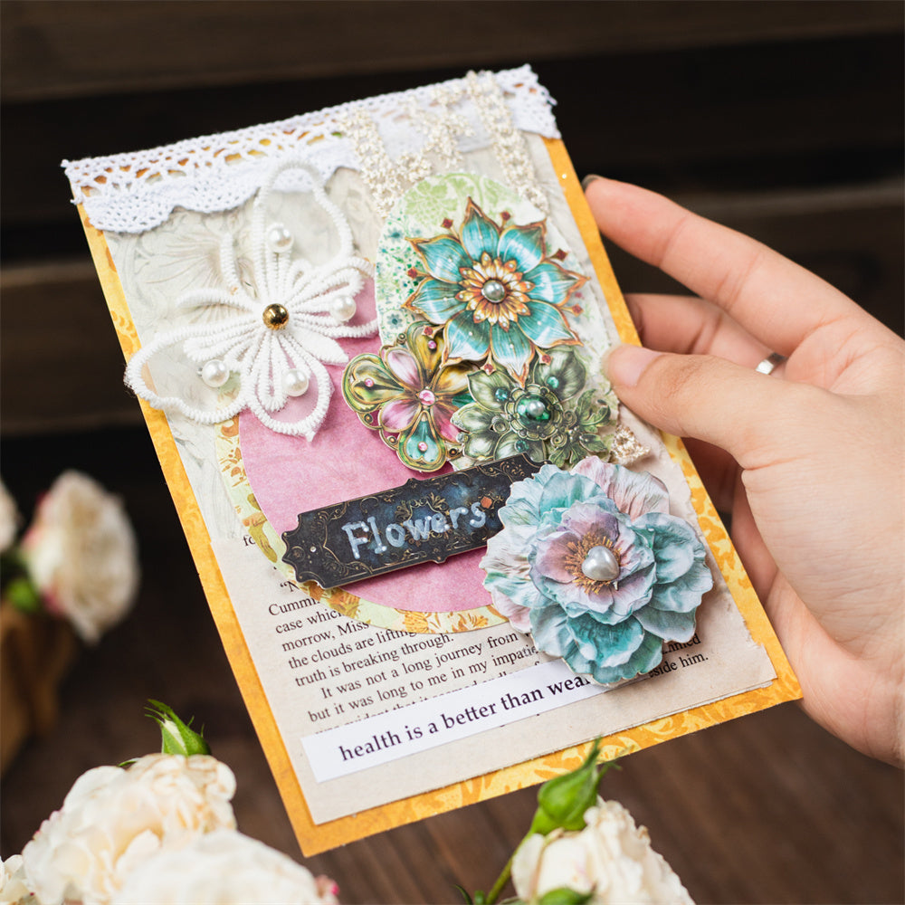 Cardbored Sticker Flower Cardboard Sticker – ViVi Stationery