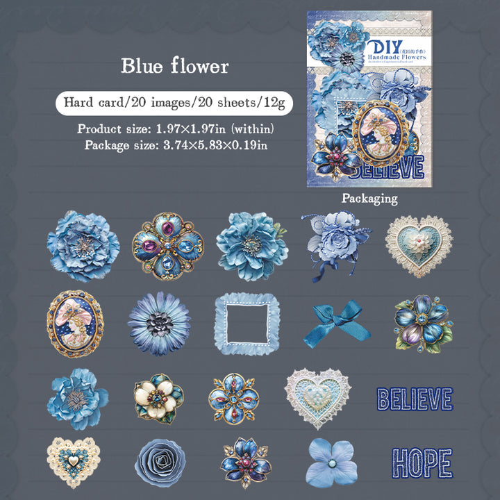 Cardbored Sticker Flower Cardboard Sticker – ViVi Stationery