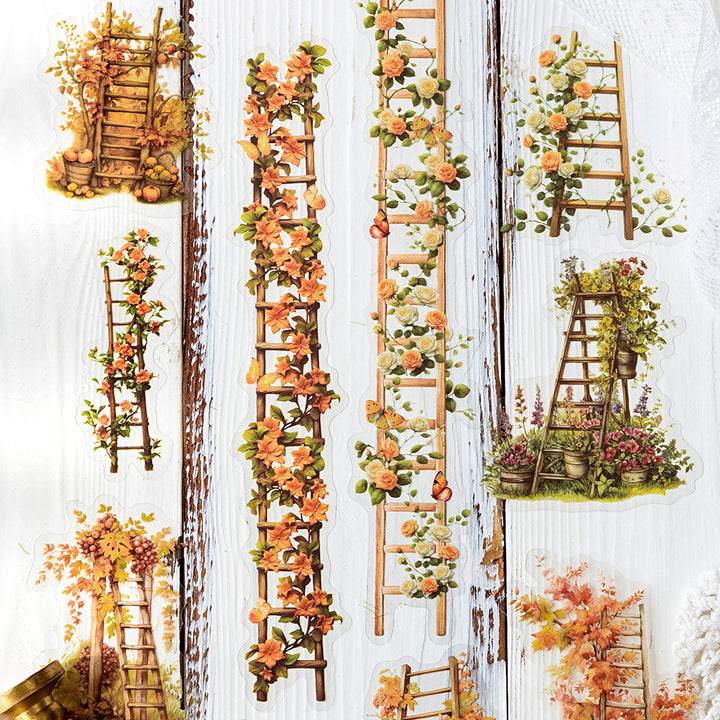 Pretty Ladder Sticker Floral Ladder Stickers – ViVi Stationery