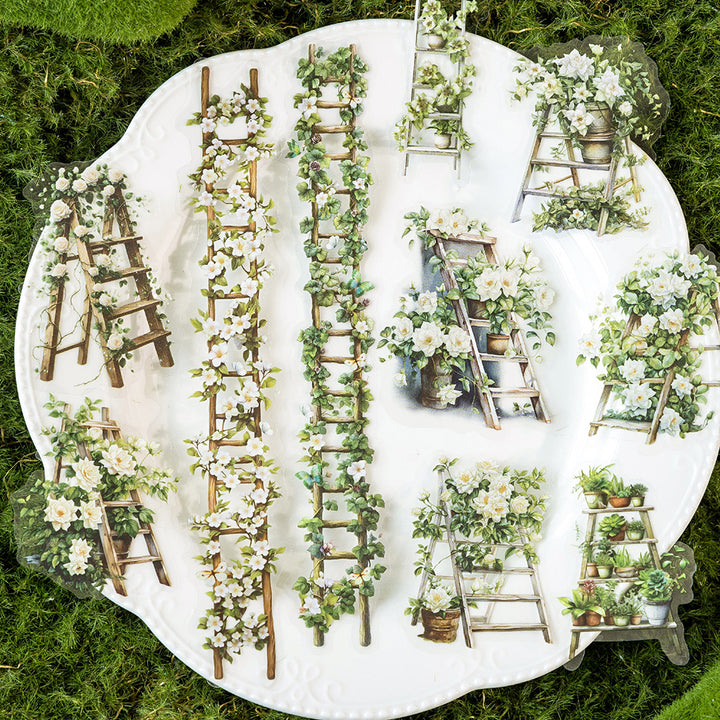 Pretty Ladder Sticker Floral Ladder Stickers – ViVi Stationery