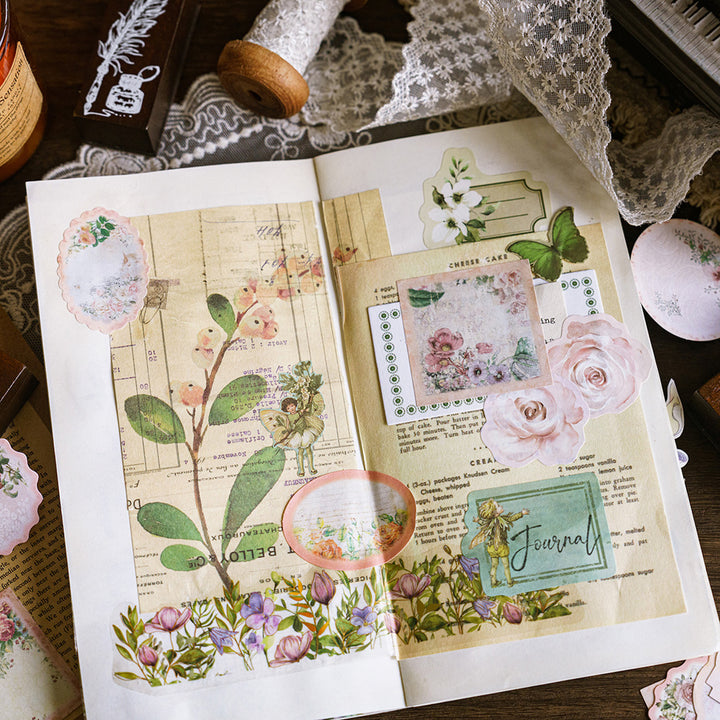 flower-sticker-for-scrapbook-journal