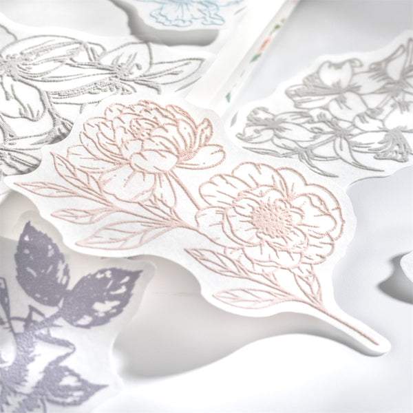 Foam Process Flower Sticker