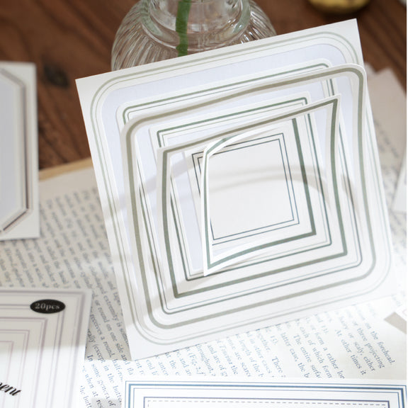 Sticker Frame Single Basic Frame Sticker – ViVi Stationery