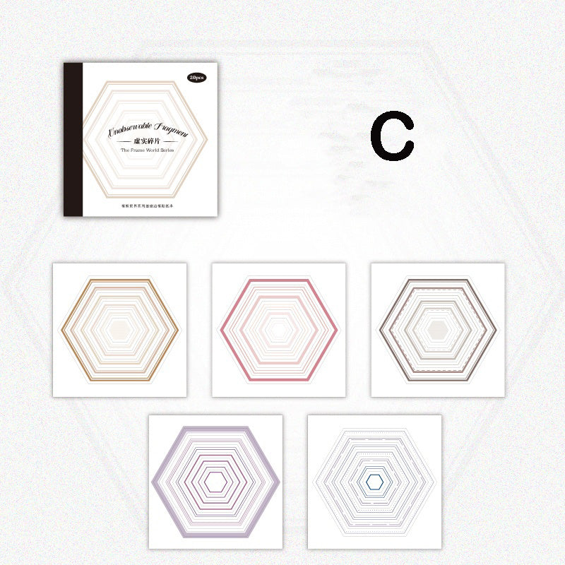Sticker Frame Single Basic Frame Sticker – ViVi Stationery