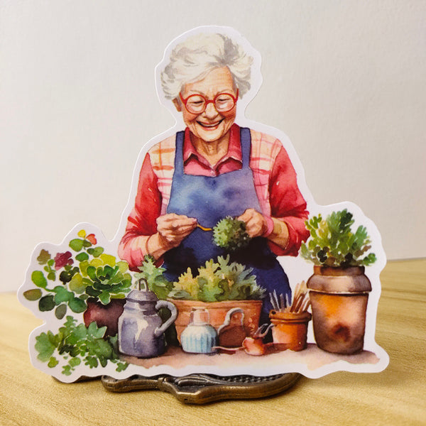granny-doing-garden-sticker