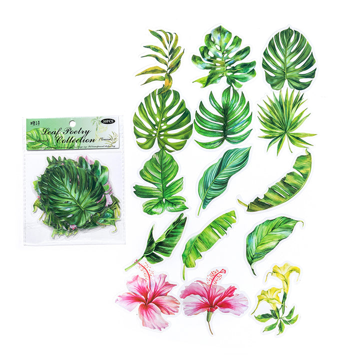 green-leaf-sticker