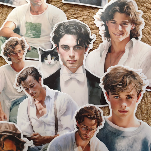 Sticker Men's Design Vintage Scrapbook Stickers for Junk Journal and Collage Journal – Page ...