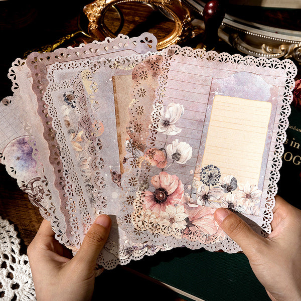 lace-floral-scrapbook-paper