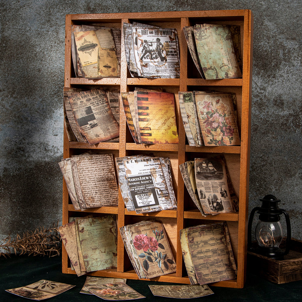 Retro Pages Mini Sticker Book for Junk Journal β ViVi Stationery