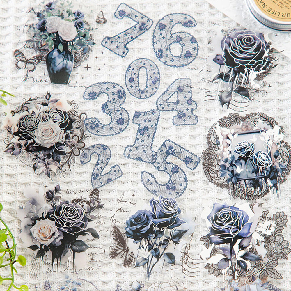 Lace Flower Number Sticker for Scrapbooking and Journaling – ViVi ...