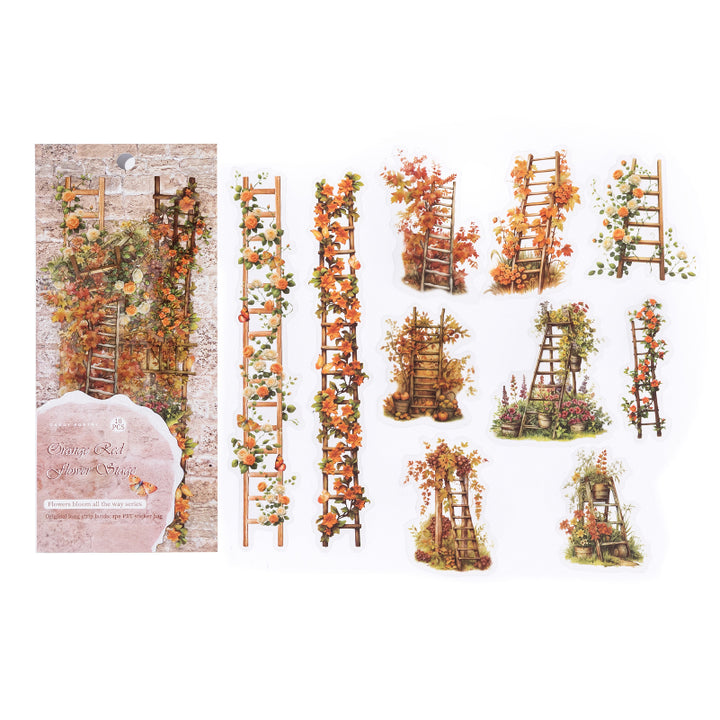 Pretty Ladder Sticker Floral Ladder Stickers – ViVi Stationery