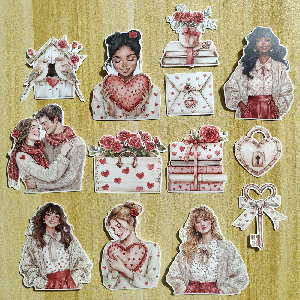 Pink Valentine's Day Sticker – ViVi Stationery
