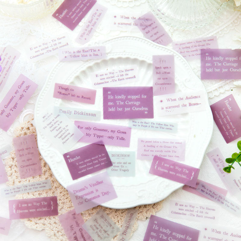 Decorative Quote Vellum Paper for Scrapbooking and Junk Journal ViVi