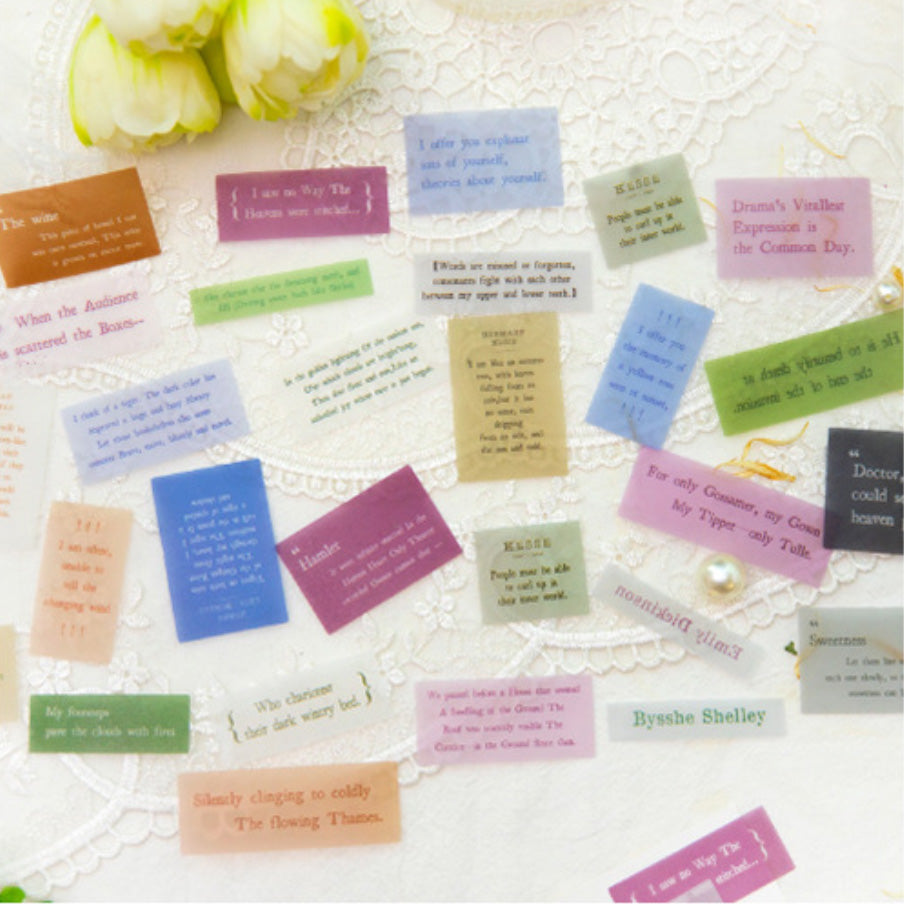 Decorative Quote Vellum Paper for Scrapbooking and Junk Journal ViVi