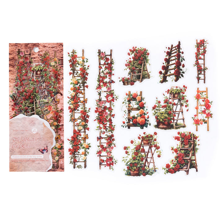 Pretty Ladder Sticker Floral Ladder Stickers – ViVi Stationery