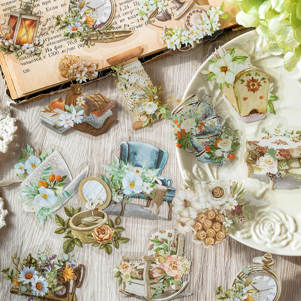 Date with Flower Stickers for Scrapbooking and Journaling – ViVi Stationery