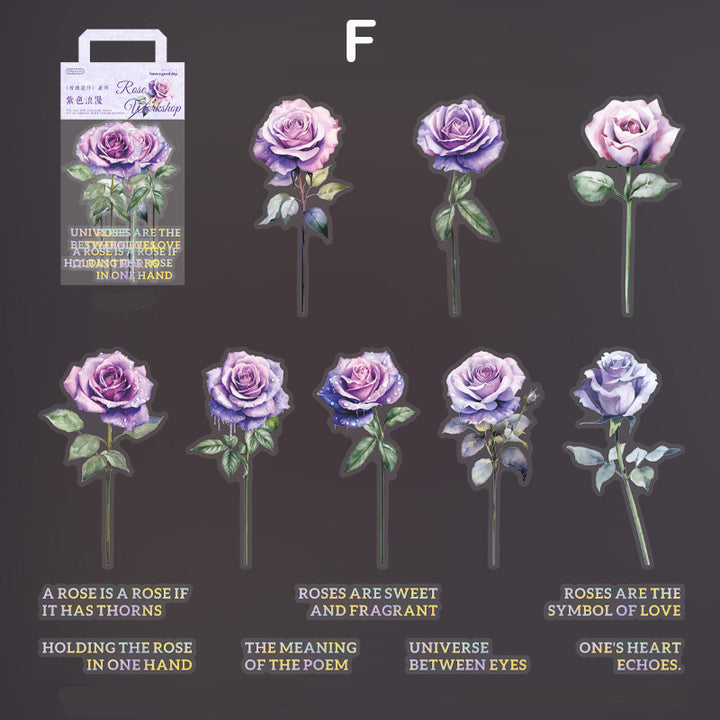rose-flower-sticker-purple
