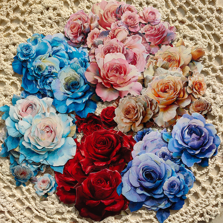 rose-flower-sticker-six-colors