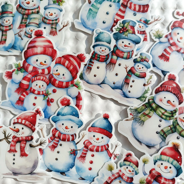 Snowman Family Sticker