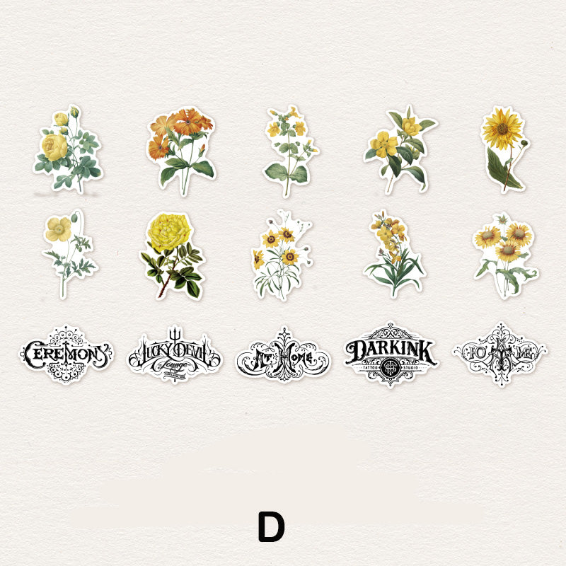 City Flower Washi Stickers for Scrapbooking and Art Journal – ViVi ...