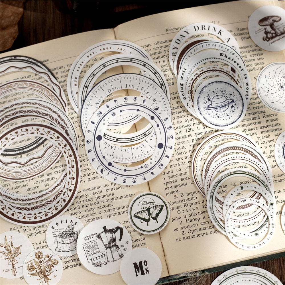 Time Story Round Sticker – ViVi Stationery