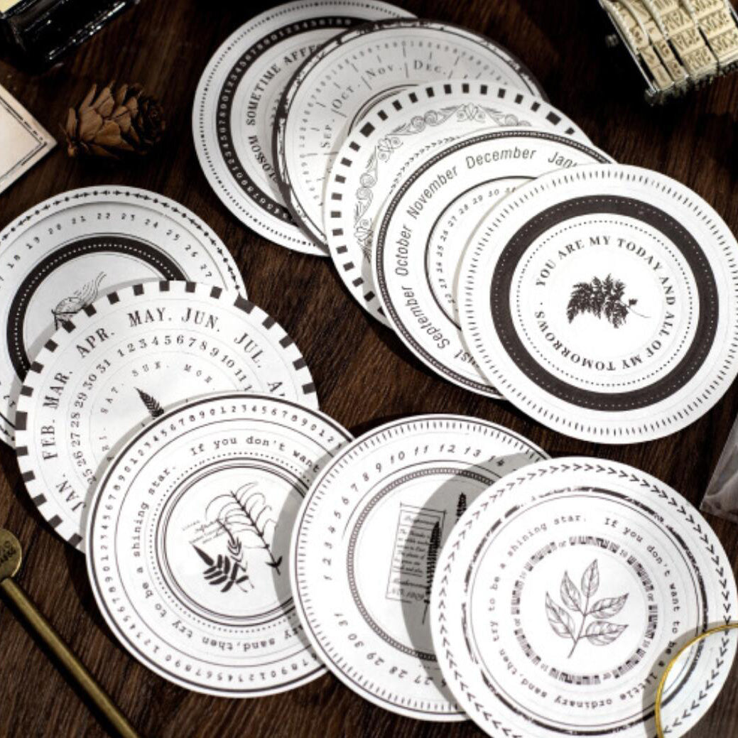 Time Story Round Sticker – ViVi Stationery
