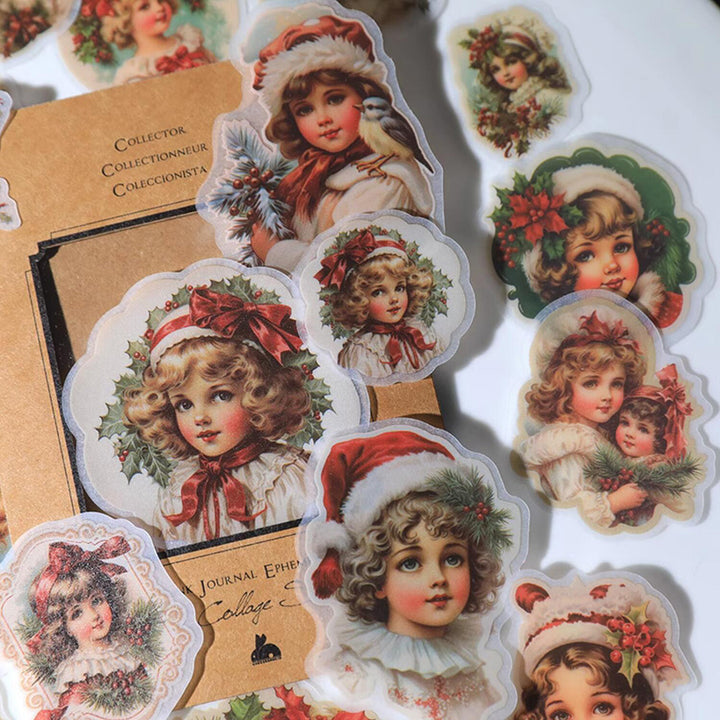 vintage-Christmas-girl-stickers