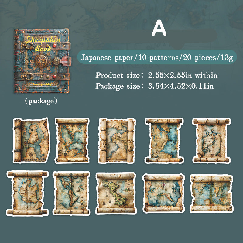 Vintage Scroll Washi Sticker β ViVi Stationery