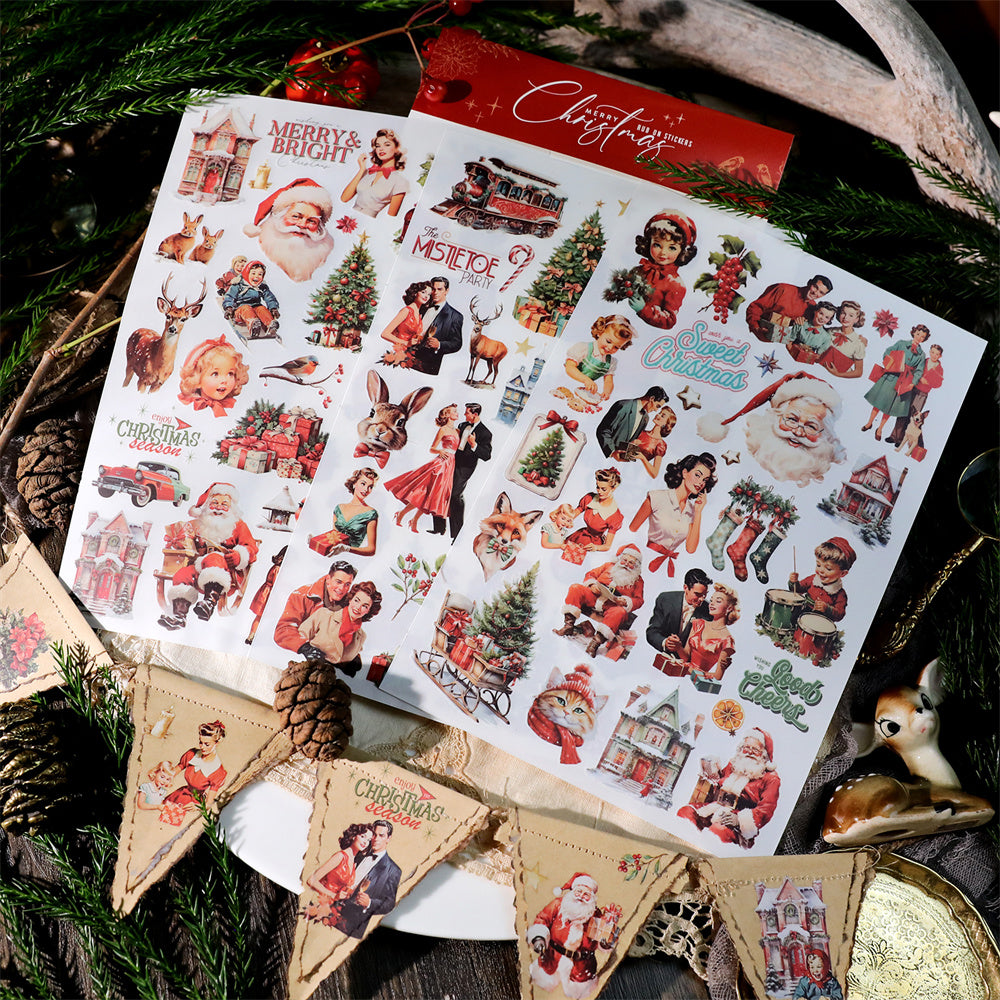 Vintage Christmas Rub On Sticker – ViVi Stationery