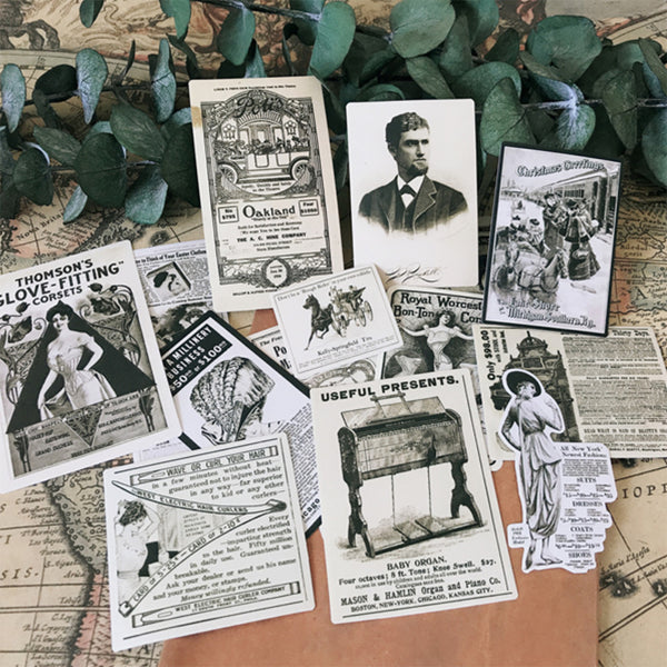 Vintage Stickers of People for Junk Journal and Scrapbooking