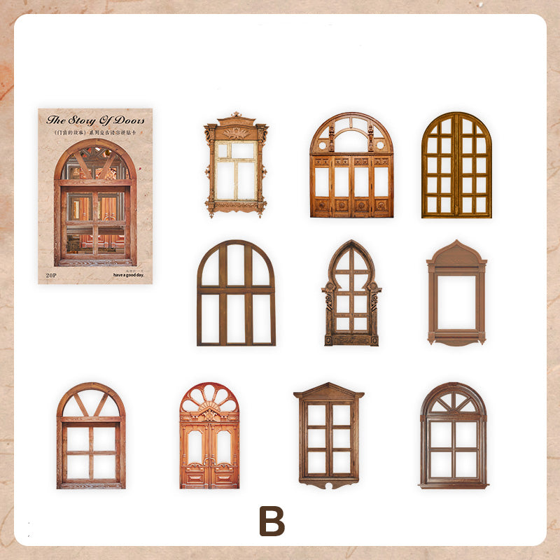 Retro Hollow Window and Door Paper for Scrapbooking and Junk Journal ...