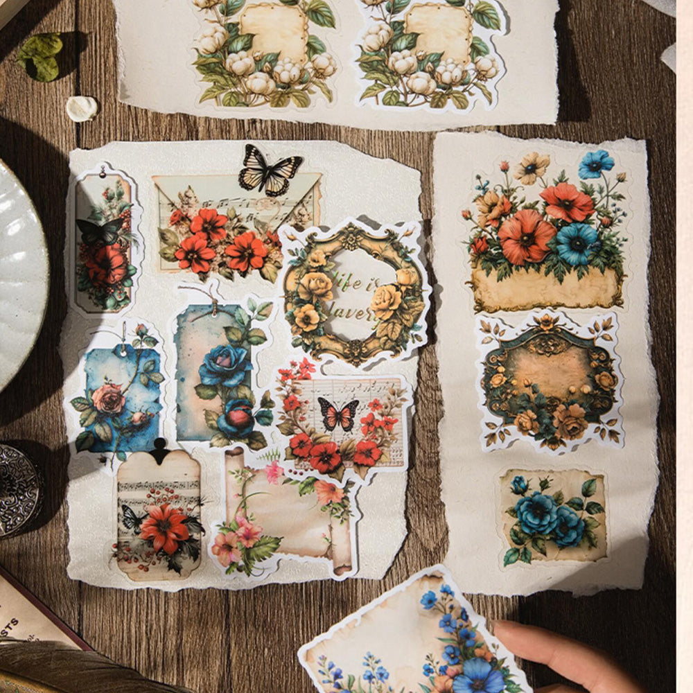 Washi&PET Floral Label Sticker – ViVi Stationery