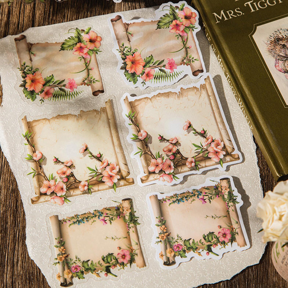 Washi&PET Floral Label Sticker – ViVi Stationery