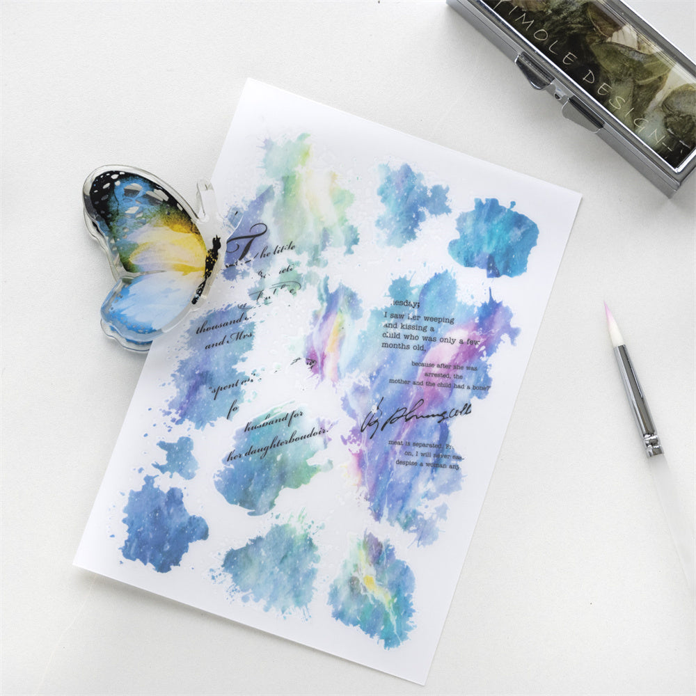 Watercolor Marks Rub-on Sticker – ViVi Stationery