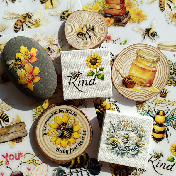 Waterproof Bee Transfer Sticker