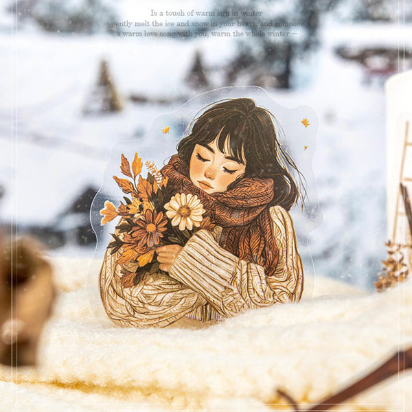 Winter Love Song Girl Sticker