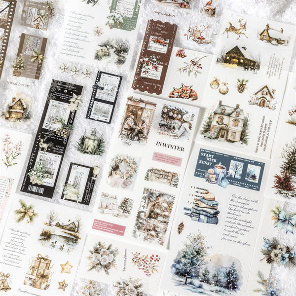 Winter Snow Sticker Book