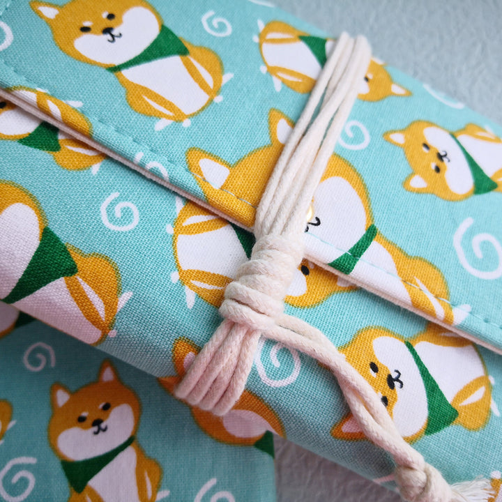 fabric binder with rope