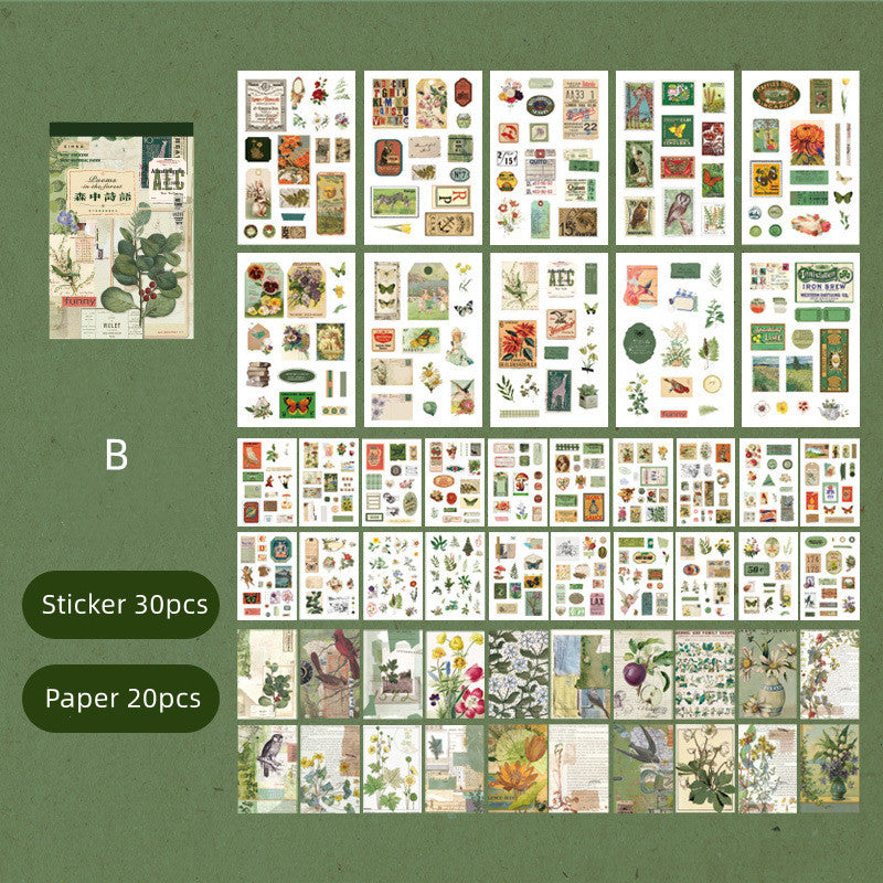Botanicals Reusable Sticker Book – Pineberry Paper