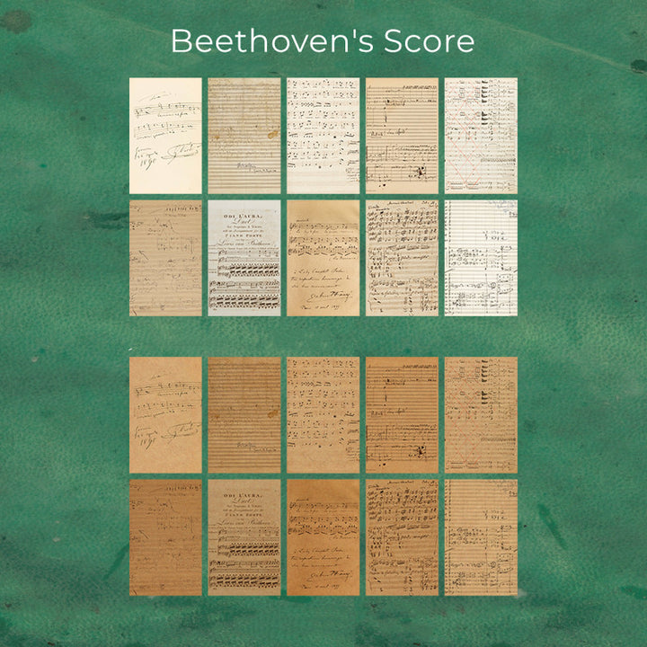 sheet music scrapbook paper