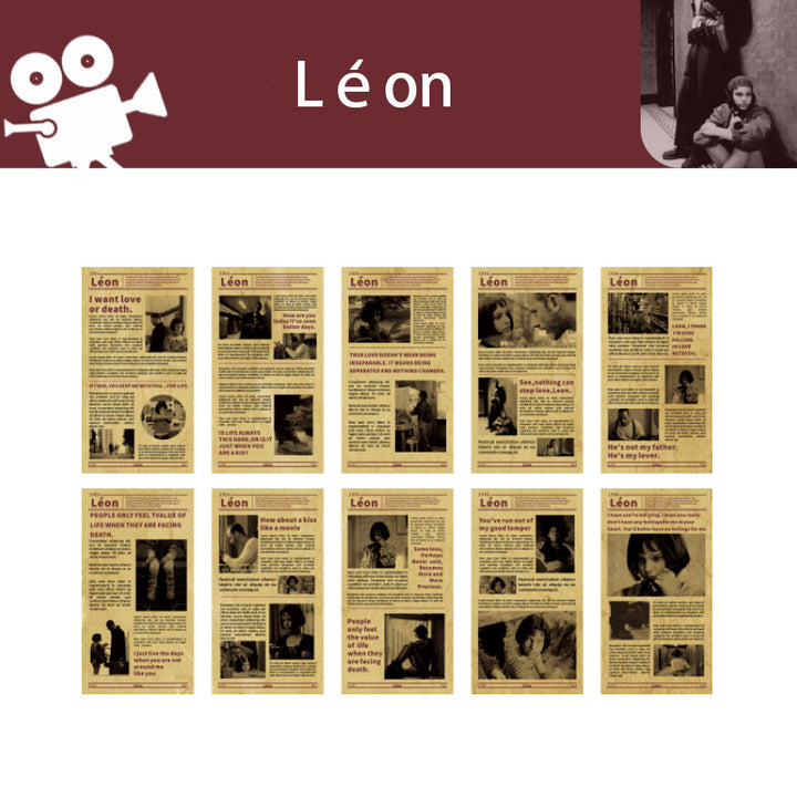 leon movie theme scrapbook paper