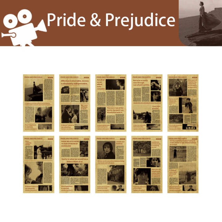 pride and prejudice scrapbook paper