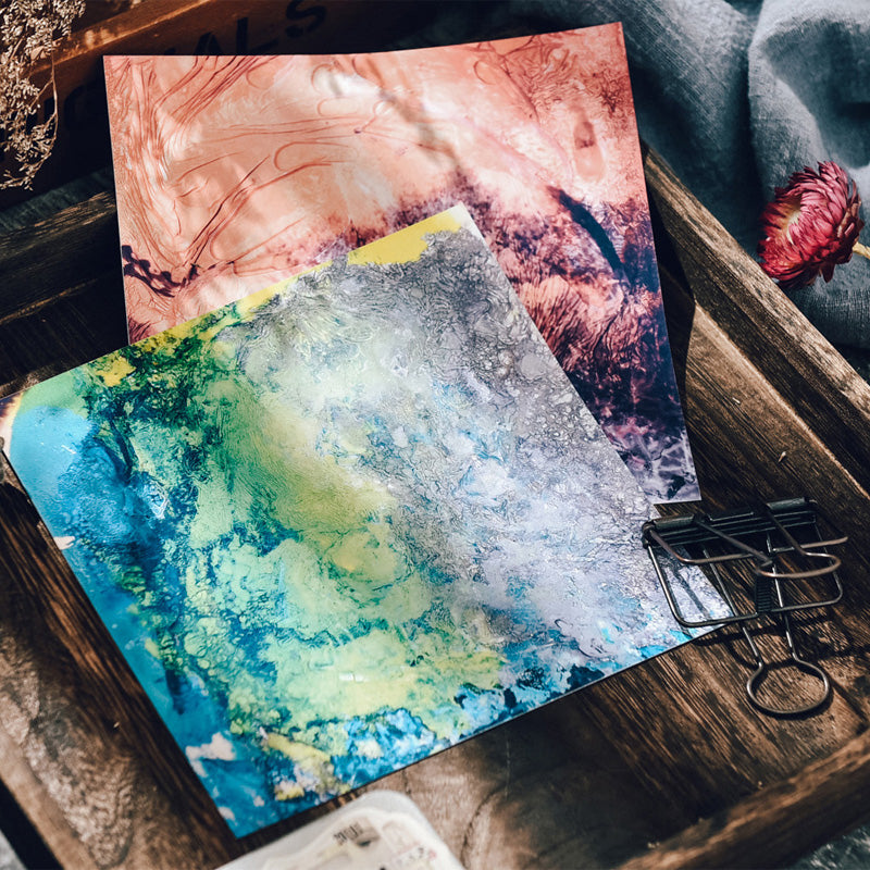 Water Ripples Scrapbook Paper Pad for Art Journal and Junk Journal