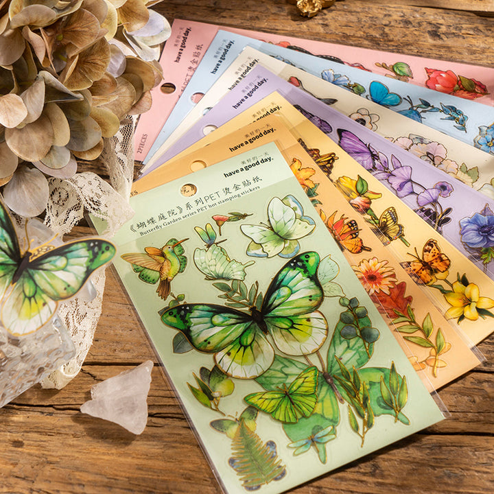 butterfly and flower stickers packs