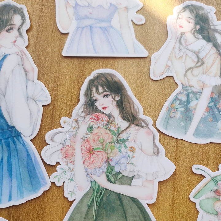 girl stickers for art journal