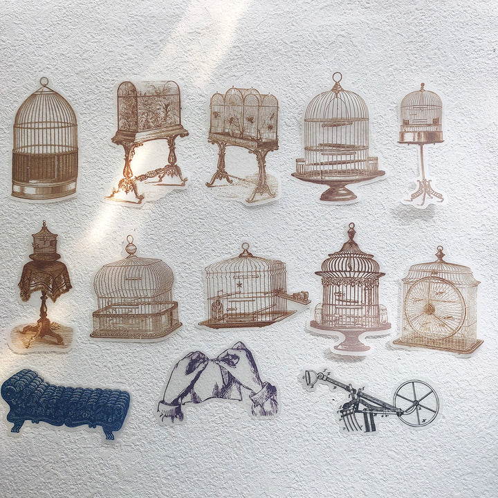Vintage Vellum Stickers 80PCS for Scrapbook and Junk Journal – ViVi ...