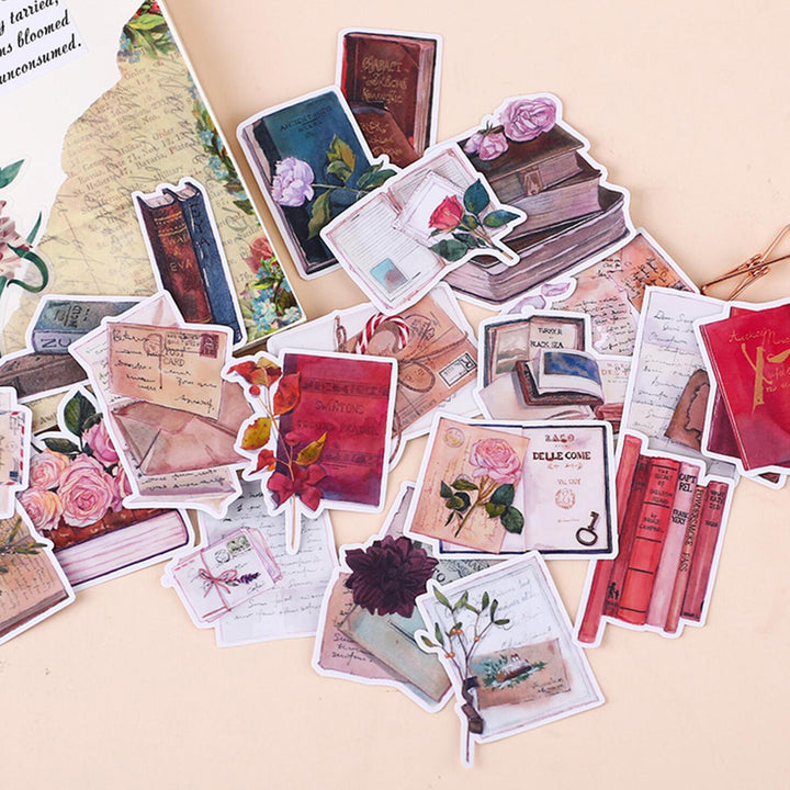vintage book stickers for scrapbooking
