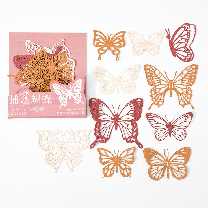 butterfly die cut paper