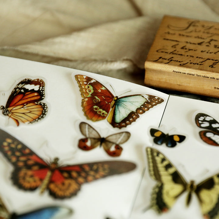 butterfly vintage stickers