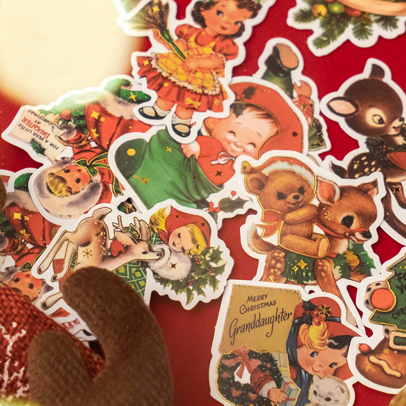 BINYOU 138 Pcs Christmas Scrapbooking Stickers Stationery Supplies